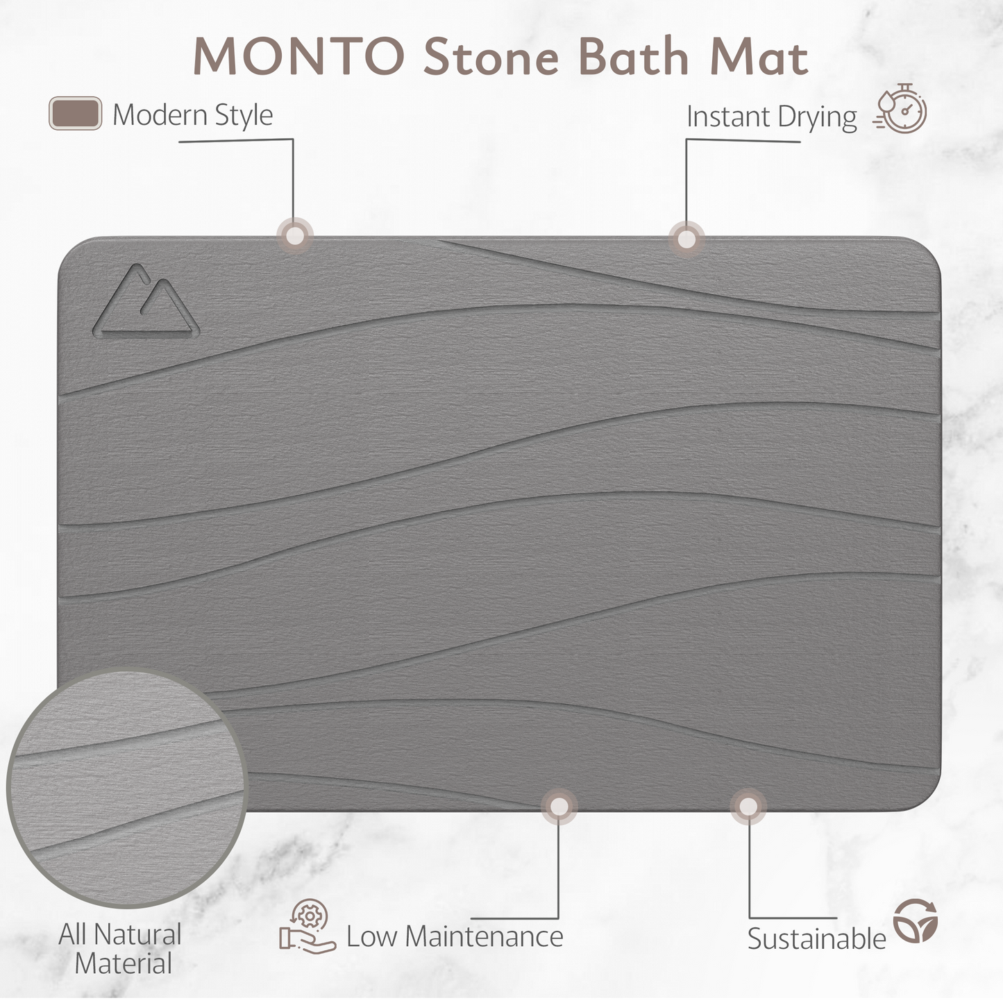 The Stone Bath Mat
